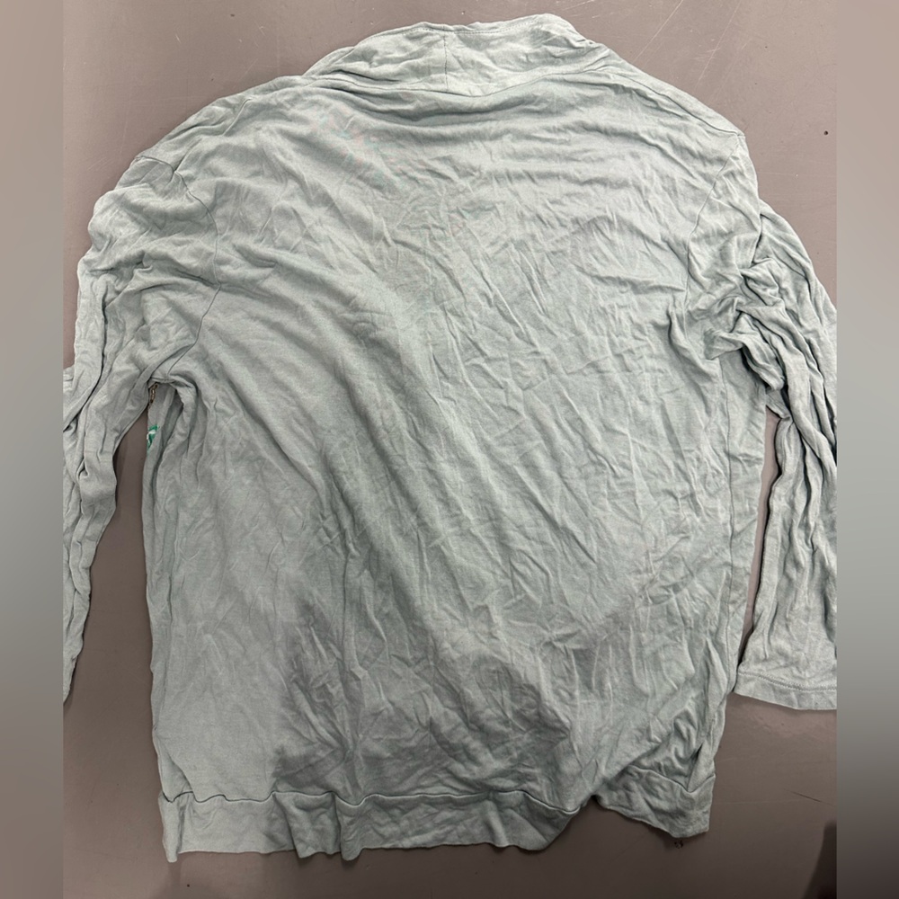 Akemi + Kin Anthropologie embroidered Light Sage Long-Sleeve Women’s Top - Picture 2 of 6